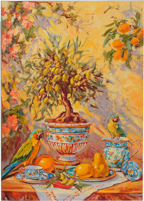 Маливани Диана Владимировна. Натюрморт с оливковым деревом 